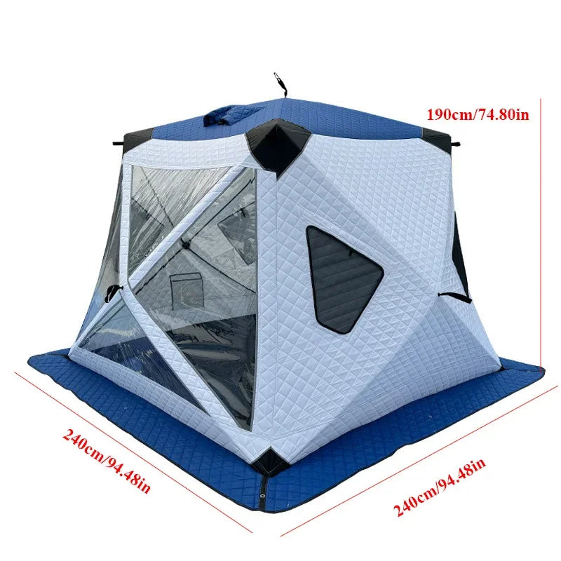 Jim's ice fishing tent